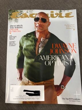 Esquire Magazine - Summer 2026 - Dwayne The Rock Johnson     men’s magazines wwe